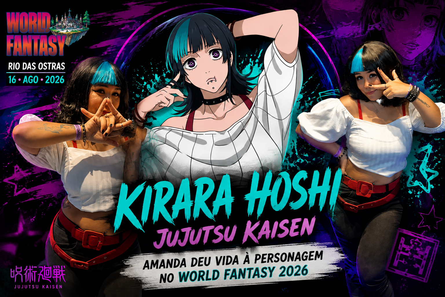 🎭✨ WORLD FANTASY REÚNE FÃS DE ANIME, COSPLAY E CULTURA GEEK EM RIO DAS OSTRAS 🎮🔥